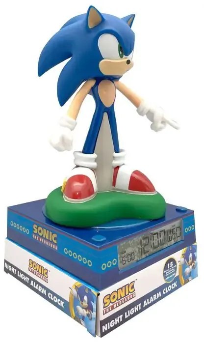 Sonic Ariciul 3D lampa de noapte și ceas desteptător