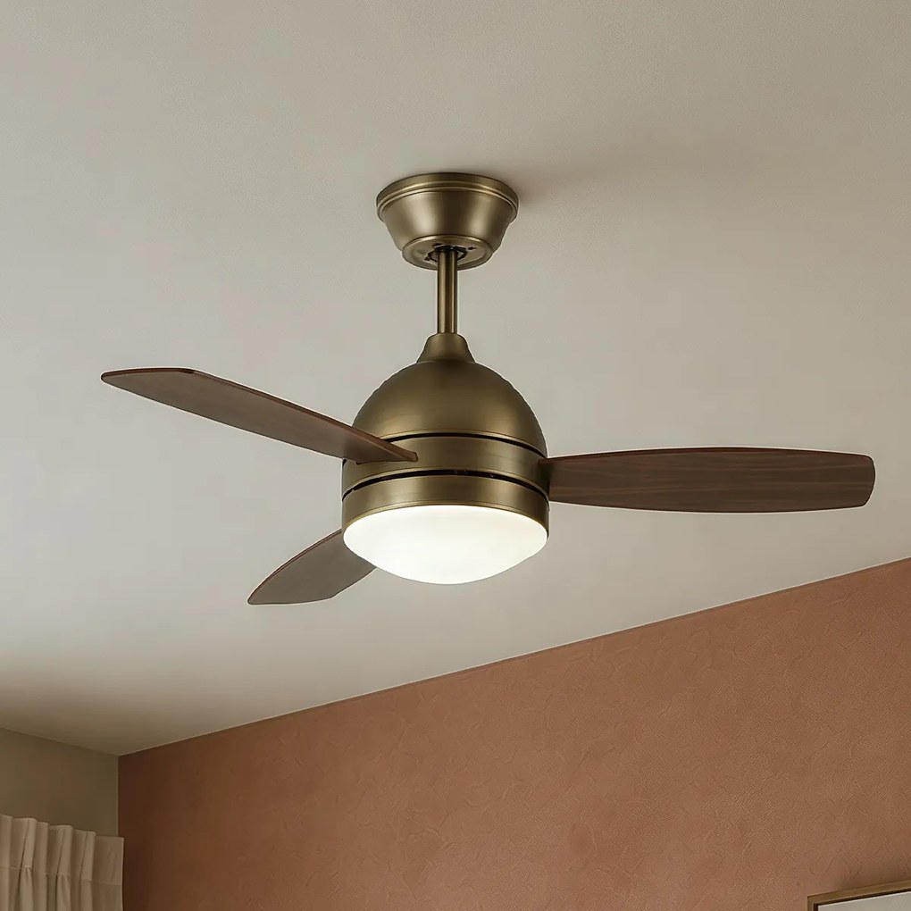 Ventilator de tavan bronz 96cm cu telecomandă - Rotar