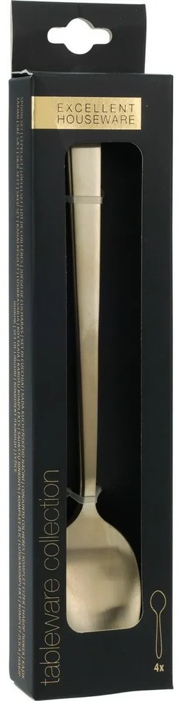 Set de linguri de cocktail aurii EH 4 buc, 18 cm, 18 cm
