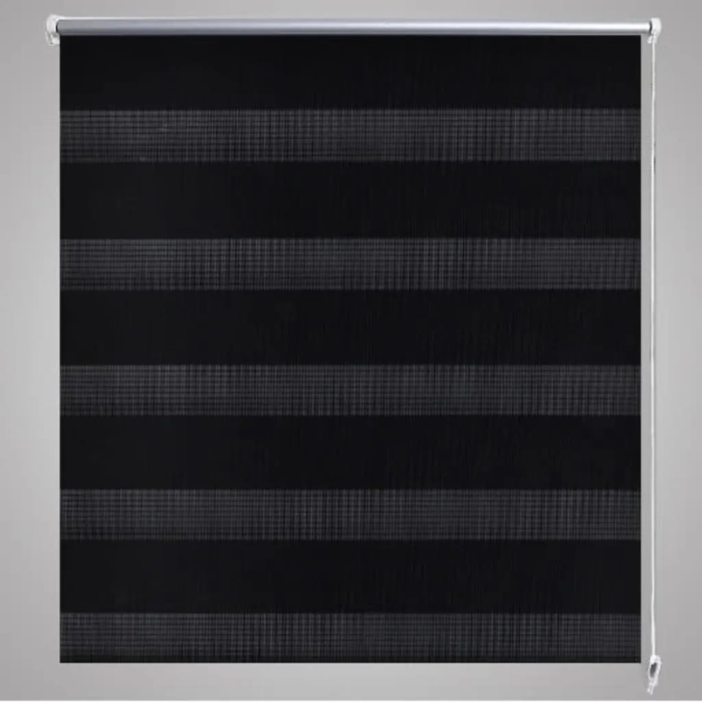 Jaluzea tip zebra, 90 x 150 cm, negru Negru, 90 x 150 cm