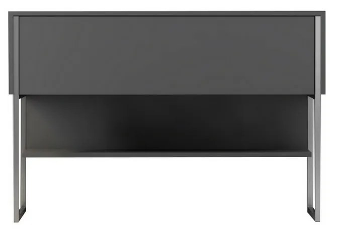 Comodă Luxe Anthracite and Silver
