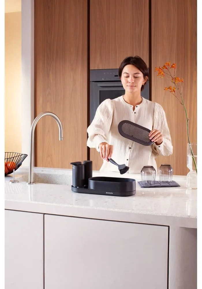 Suport pentru accesorii de spălat gri din plastic SinkStyle – Brabantia