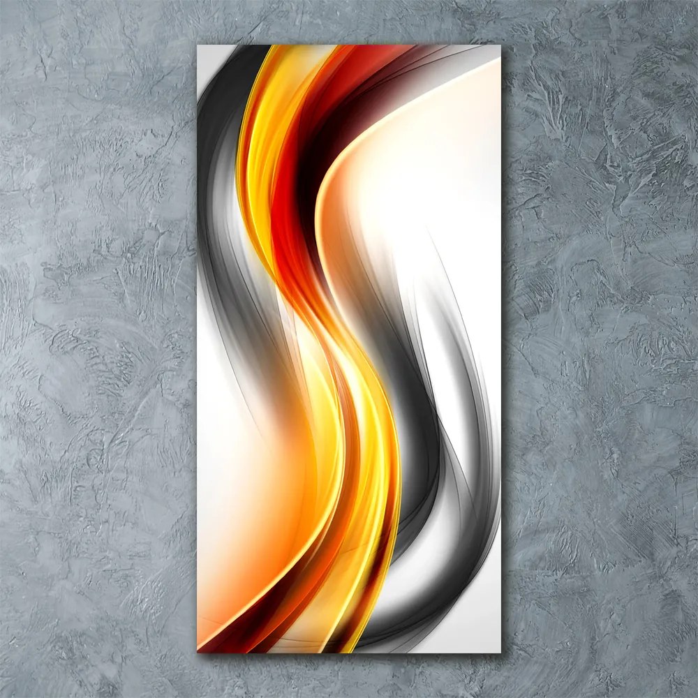 Tablou din Sticlă Valuri abstracte