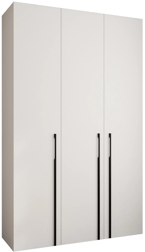 Dulap de haine 150 cm Carmela 40-3 (alb + Negru). 1126609