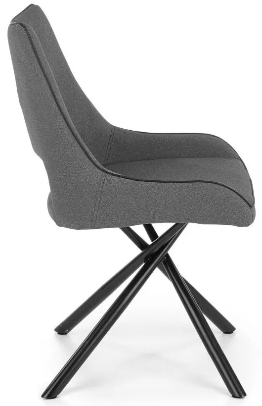 Scaun de bucaterie Varian, gri/negru