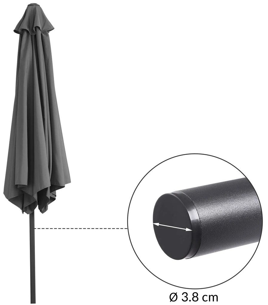 Deuba Floarea soarelui de gradina Ø300 cm - antracit
