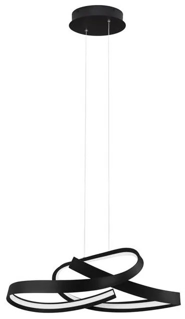 Lustra suspendata LED CCT OLIA aluminiu negru