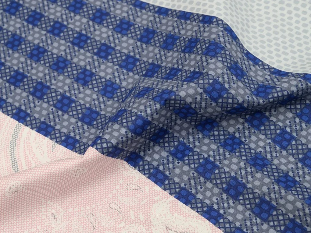 Lenjerie de pat din bumbac Renforcé LUKA albastru Dimensiune lenjerie de pat: 70 x 90 cm | 140 x 200 cm