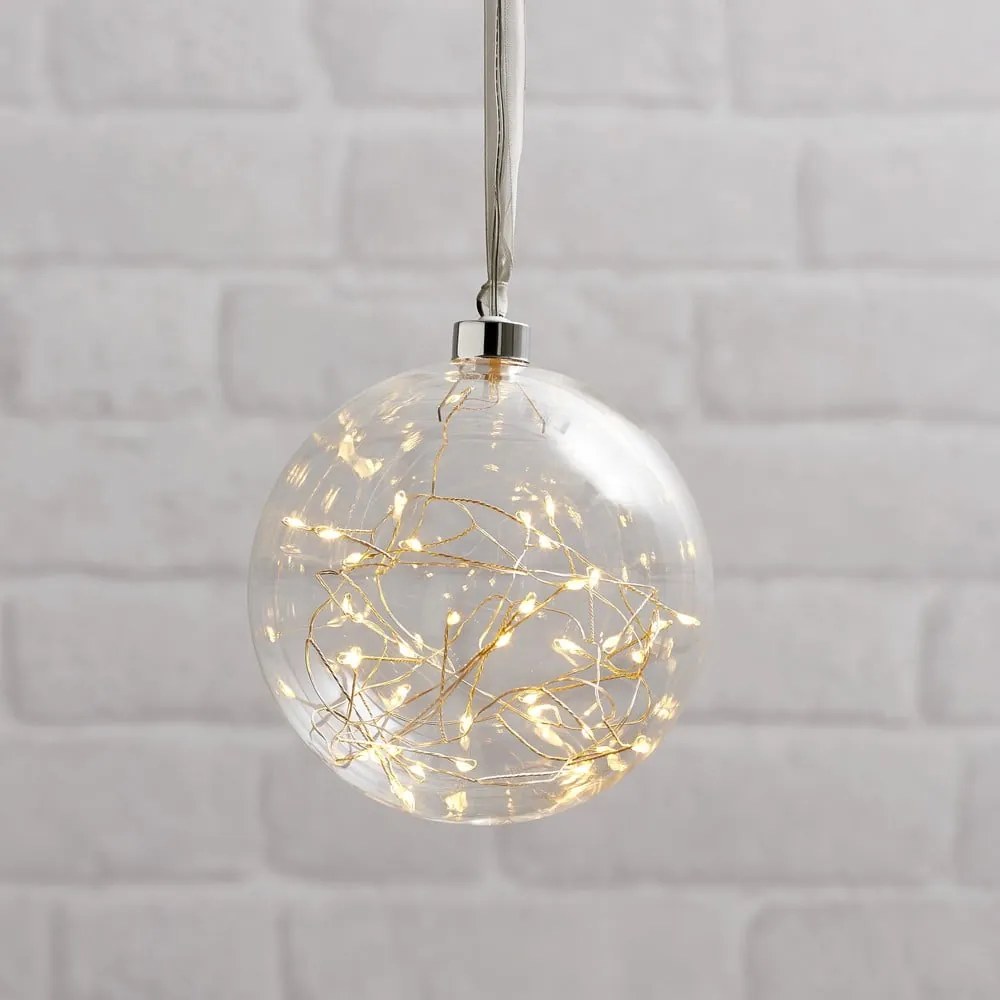 Decorațiune luminoasă de Crăciun albă ø 15 cm Glow – Star Trading