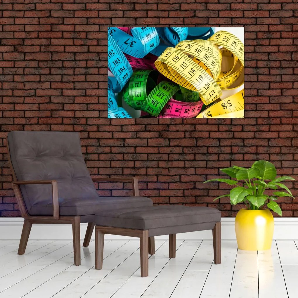 Tablou cu metri colorați (90x60 cm)