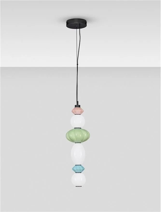 Pendul LED decorativ ceramic Verde, Albastru, Alb, Roz, ONETA