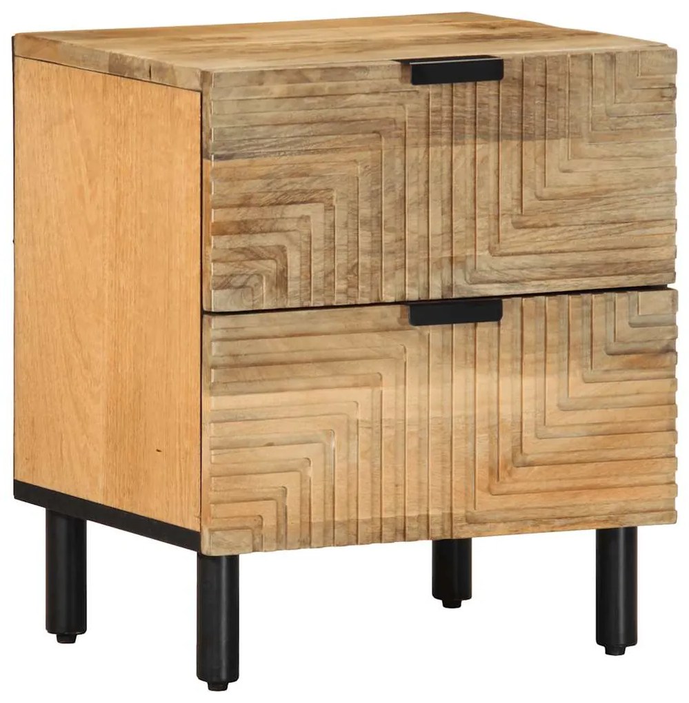 vidaXL Noptiera maro 40x33x46 cm lemn masiv de mango