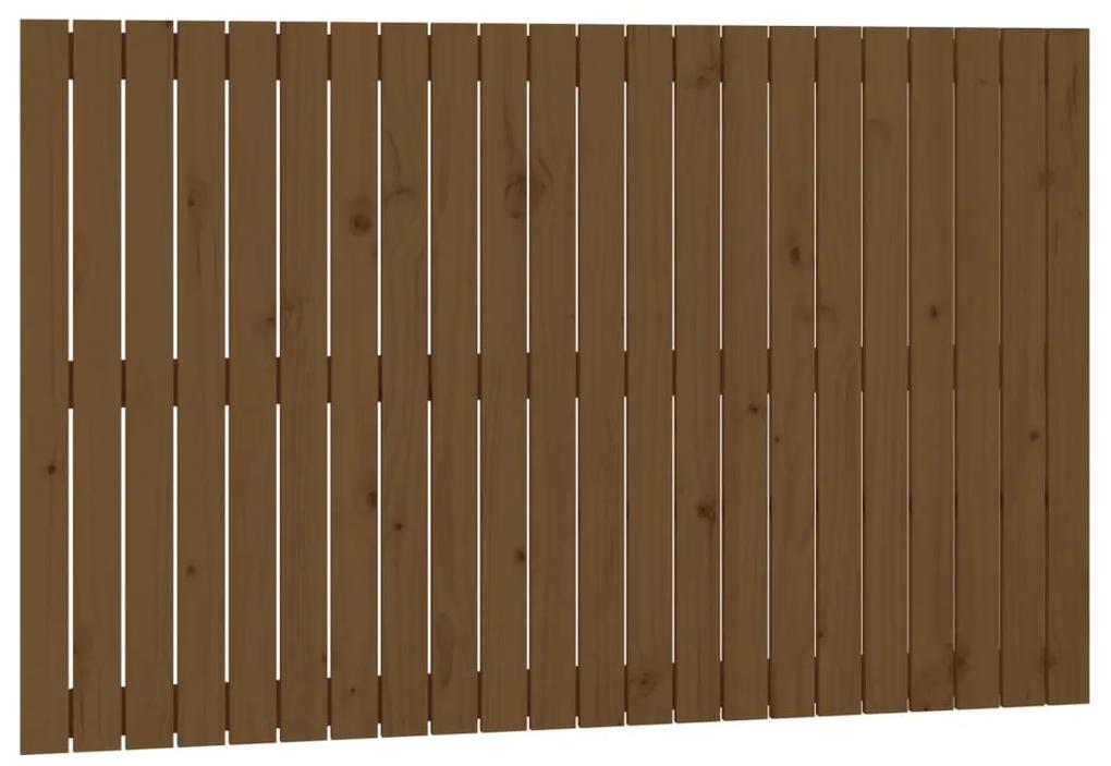 824921 vidaXL Tăblie de pat pentru perete, maro miere, 140x3x90 cm, lemn pin