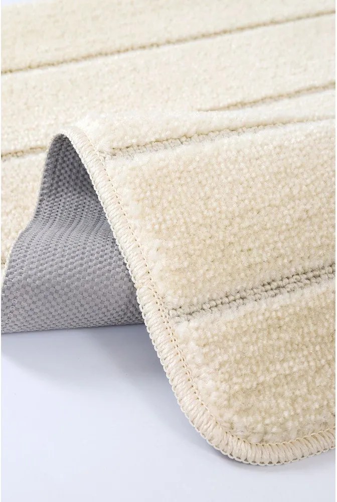 Covorașe de baie crem 2 buc. 50x80 cm Yeni Cizgli – Foutastic