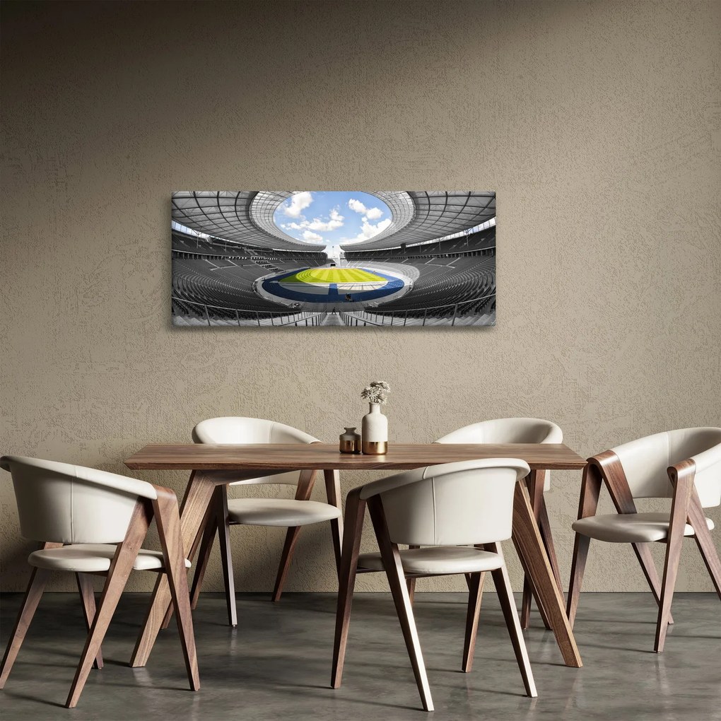 Tablou - stadionul de fodbal (120x50 cm)