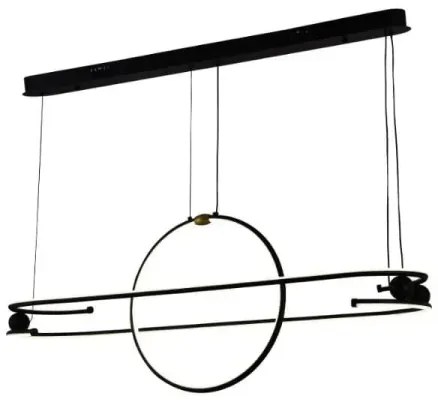 Lustră LED dimabilă pe cablu LED/95W/230V 3000-6500K + telecomandă