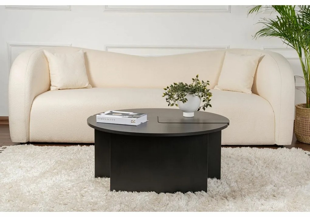 Măsuță de conferință Moira Wood Black