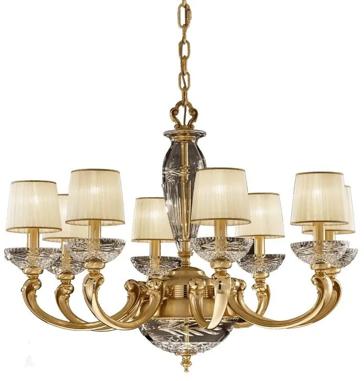 Candelabru XL cu 8 brate LUX realizat manual Ofelia