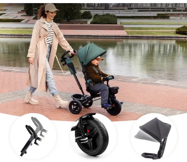 Tricicletă pentru copii KINDERKRAFT AVEO verde