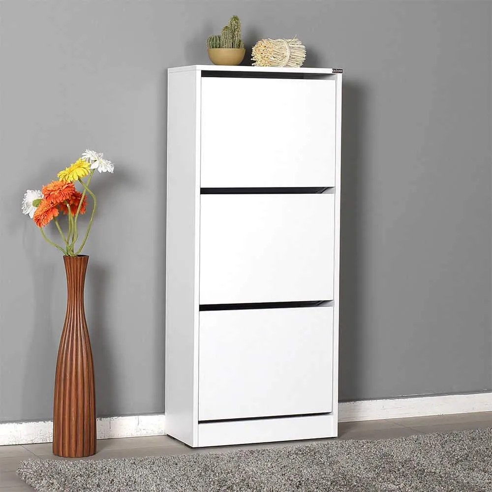 Pantofar Adore, 3 compartimente, capacitate 12 perechi incaltaminte, 51x119x26 cm