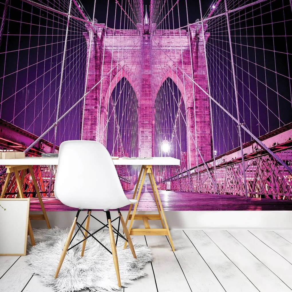 Fototapet - New York City Urban Brooklyn Bridge (152,5x104 cm), în 8 de alte dimensiuni noi