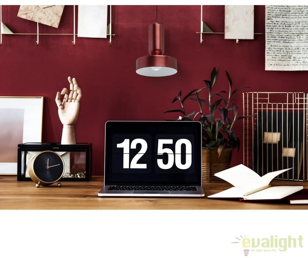 Pendul design modern Pauly 16cm, rosu visiniu 715010401 MW