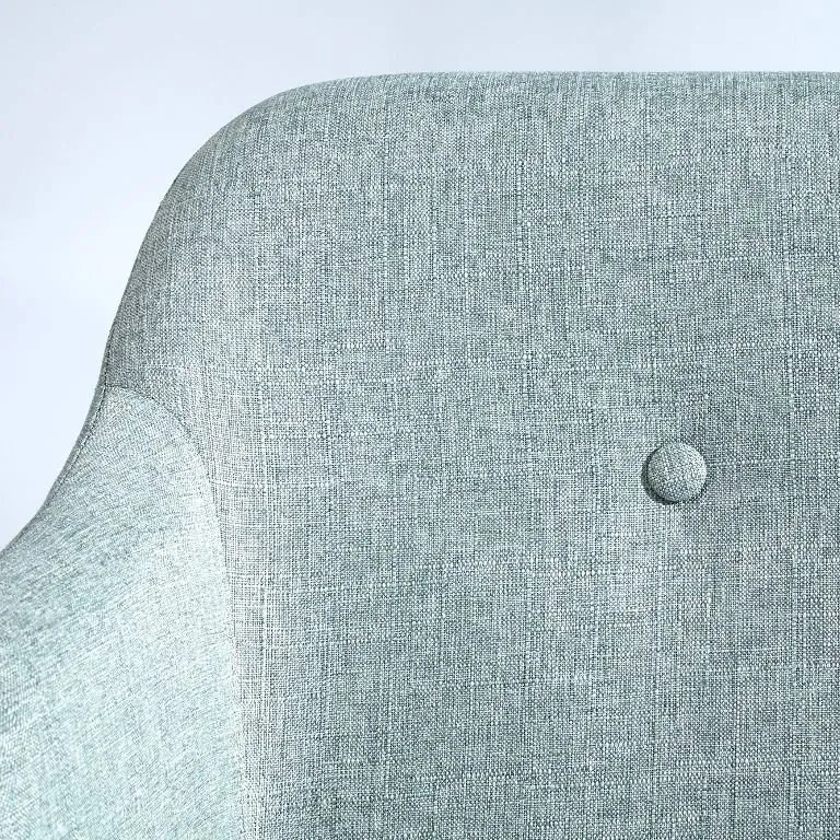 Bancheta tapitata cu brate si picioare din lemn Scandinavia, lime A-37928 VC