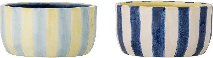 Boluri mici galbene/albastre 4 buc. din ceramică 300 ml Phoenix – Bloomingville