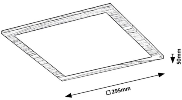 Panou LED aplicat ALMOND LED/12W/230V 4000K Rabalux 6907
