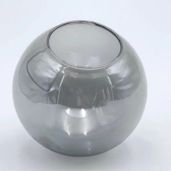 Lustră pe tijă ROLLO 8xE14/5W/230V crom mat/fumuriu