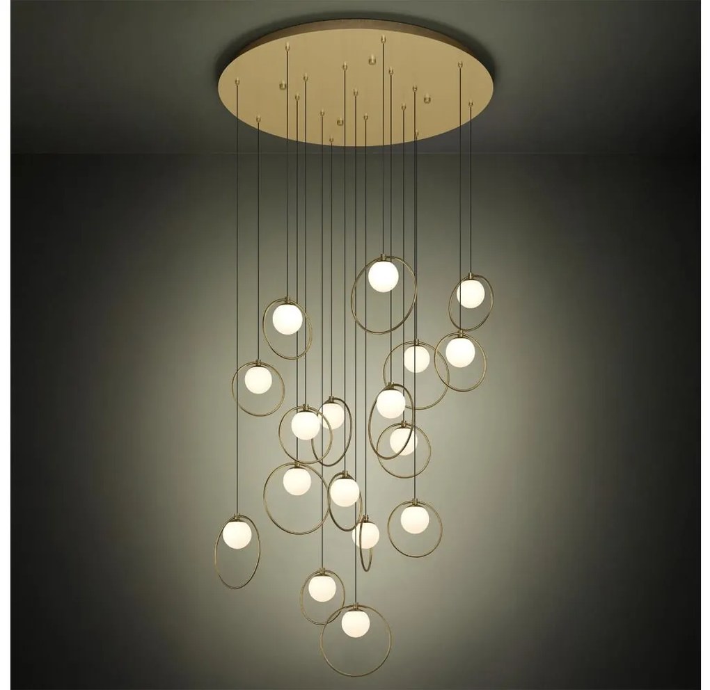 Lustră LED dimabilă pe cablu Eglo 390346 PORTOCOLOM 17xLED/3W/230V d. 78 cm