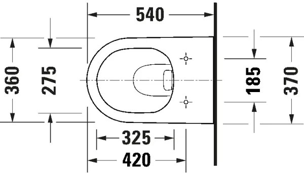 Duravit 49030900B2 - WC suspendat D-CODE cu capac ceramică/ alb lucios
