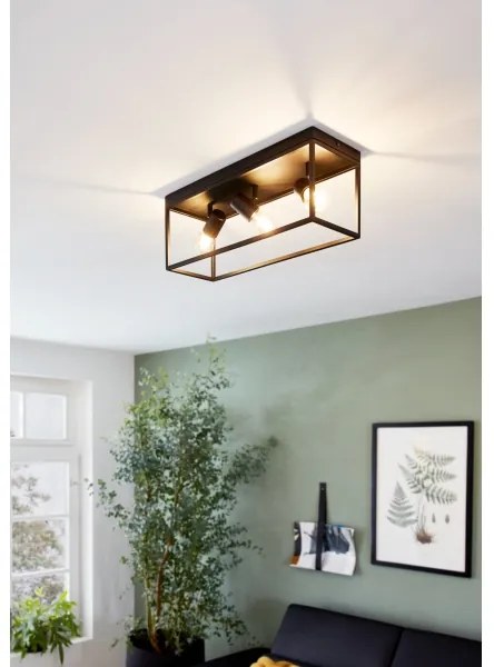 Eglo 98333 - Plafonieră SILENTINA 3xE27/40W/230V