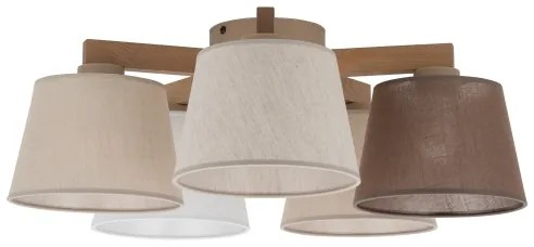 Lustră aplicată LATTE SABIA Brilagi 5xE27/15W/230V pin/mix