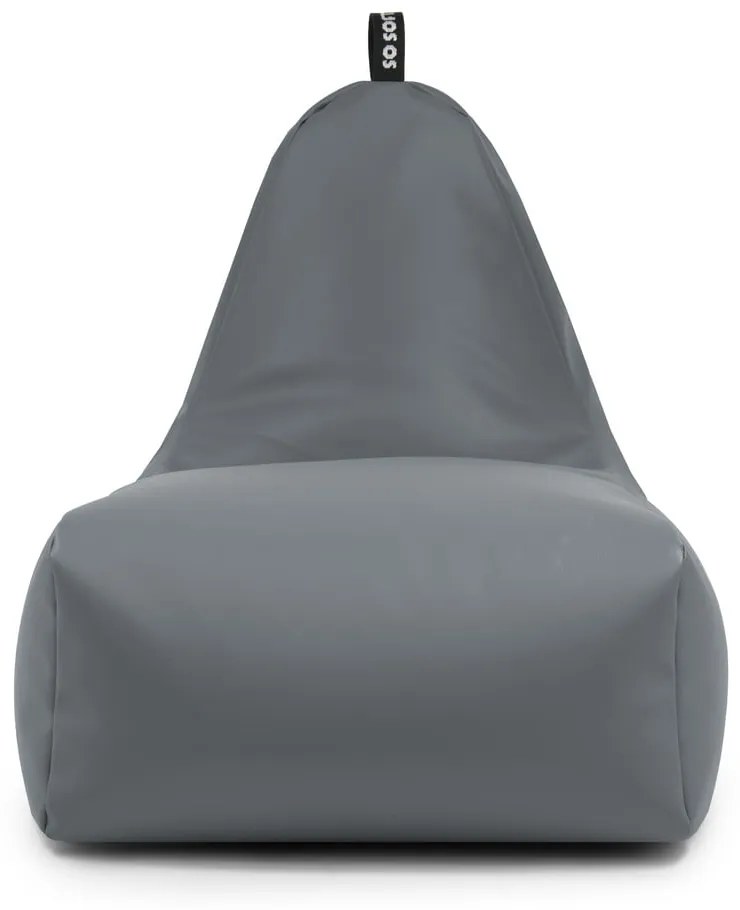 Fotoliu bean bag roșu cu tapițerie din imitație de piele Chill XXL – So Soft?