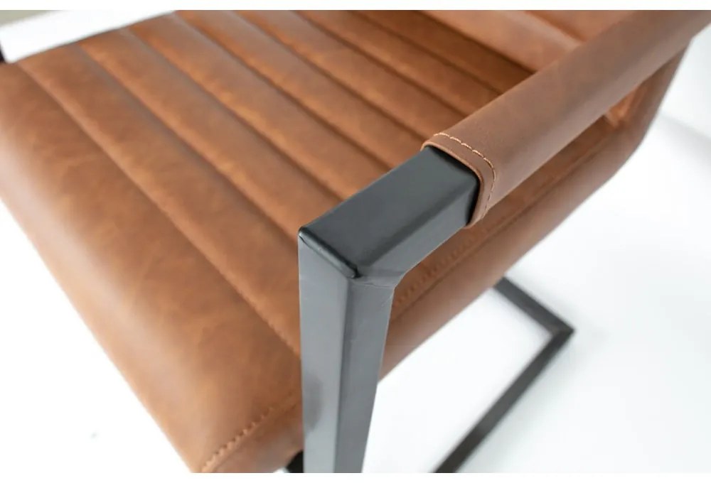 Scaun WOOOD Bas, maro