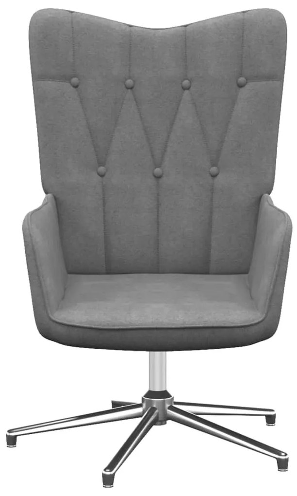 327590 vidaXL Scaun de relaxare, gri închis, material textil