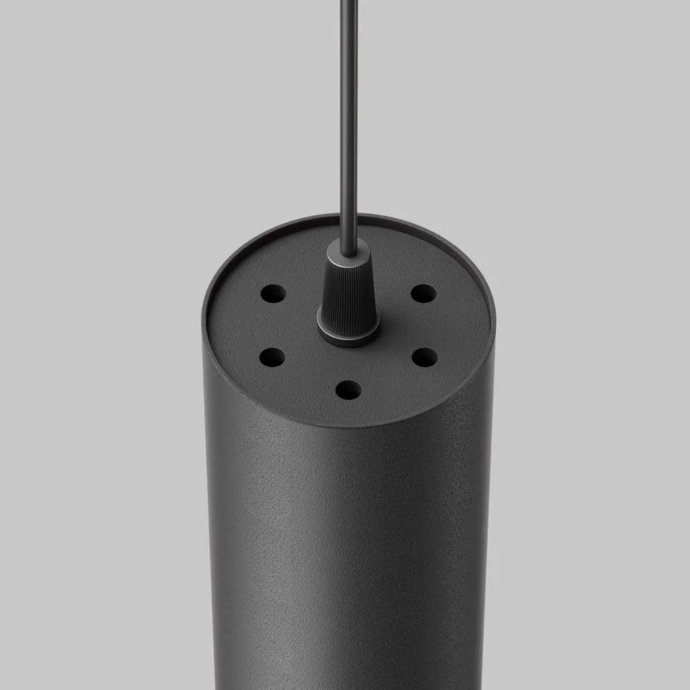Pendul LED iluminat design tehnic FOCUS D-5,2cm negru