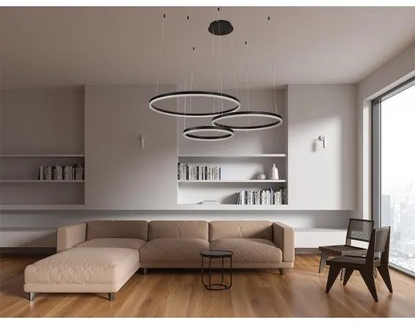 Lustră LED dimabilă pe cablu LED/125W/230V 3000-6500K + telecomandă