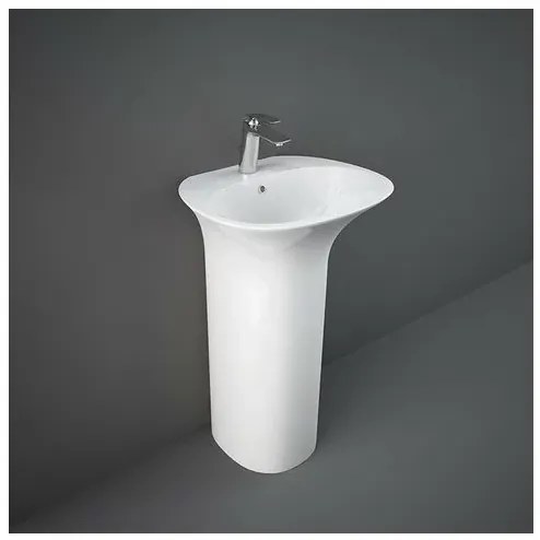 Lavoar pe pardoseala Rak Sensation cu orificiu baterie 55x46 cm
