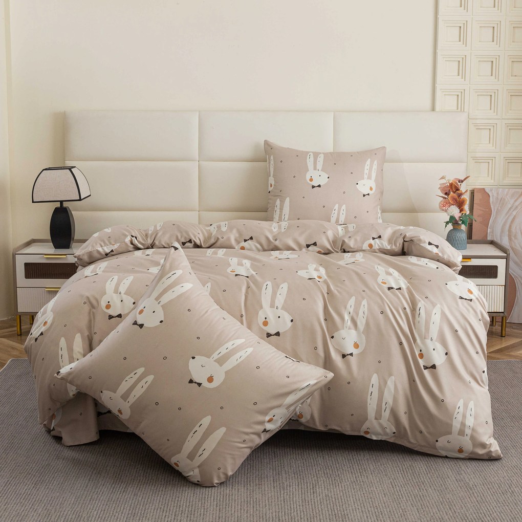 Lenjerie de pat din microfibra WHITE RABBIT, bej Dimensiune lenjerie de pat: 70 x 90 cm | 140 x 220 cm