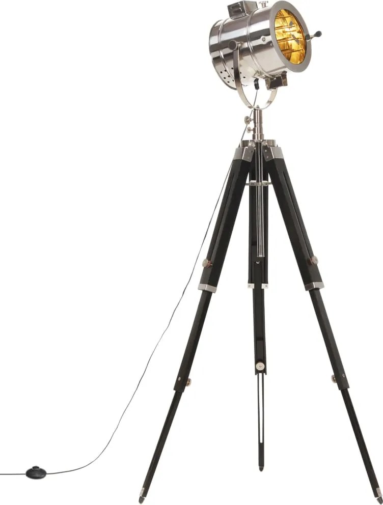 vidaXL Lampă podea trepied, 165 cm, lemn masiv de mango