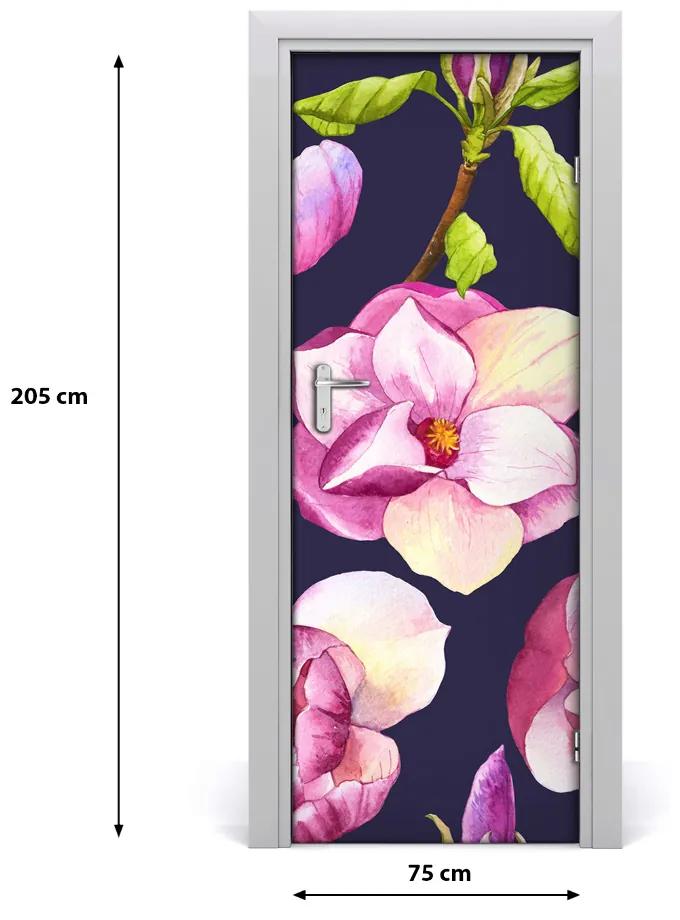 Autocolante pentru usi Furnir adeziv imagini de fundal ușă Magnolia