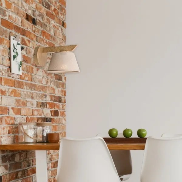 Aplica de perete ANTONIO 1xE14/40W/230V stejar