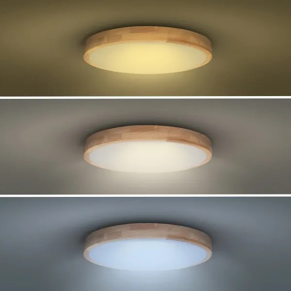 Solight WO8010 - Lampă LED SOLID OAK 60W/230V 3000-6500K pr. 51 cm + DO