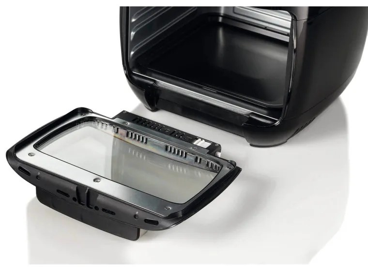Friiteuza cuptor cu aer cald Ariete AIRY FRYER OVEN 4619/00, 2000W, 11 L, 8 programe, 80-200C, Rotisor, Timer, Negru