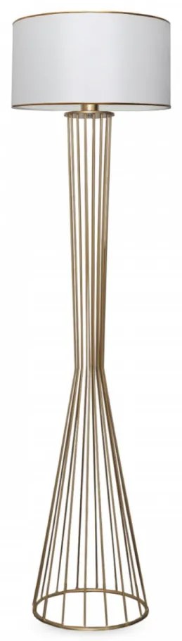 Lampa de Podea AYD-3077, Soclu E27, Max. 60W, Culoare Alb / Auriu