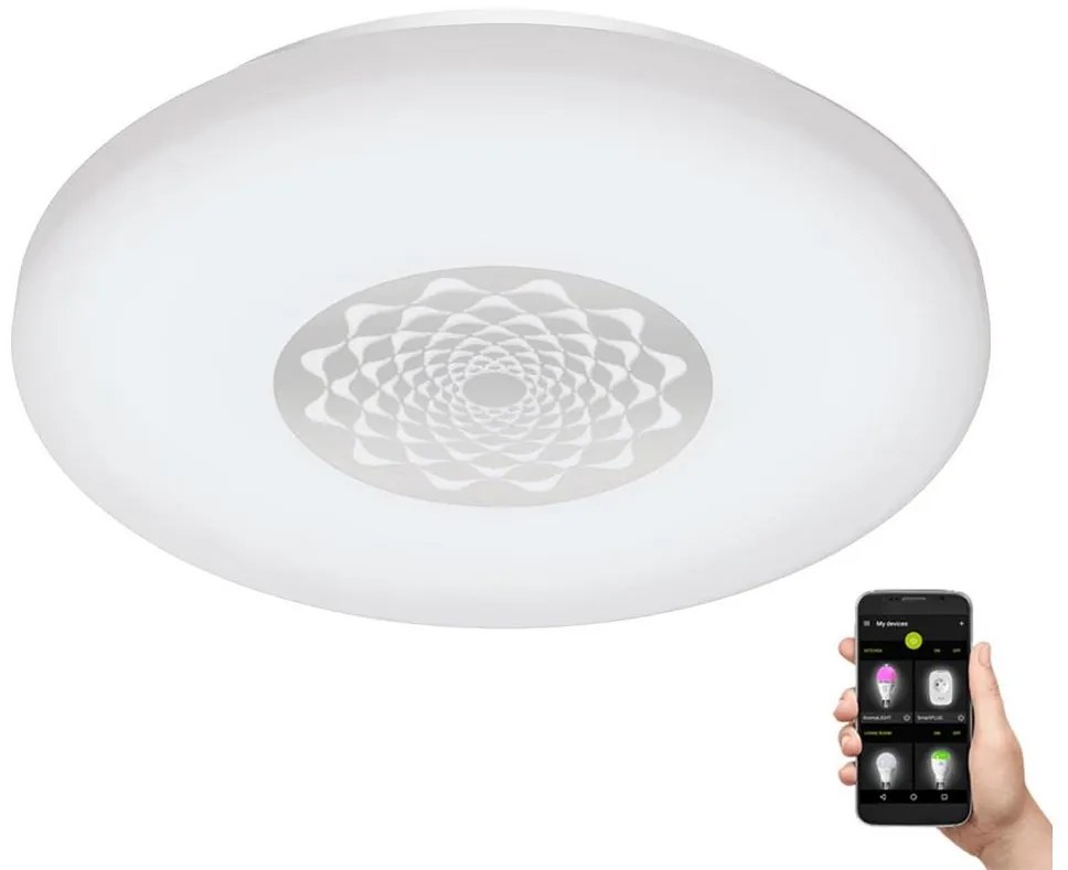 Eglo 900008 - Plafonieră LED CAPASSO dimabilă, 15,6W, 230V, 2700-6500K