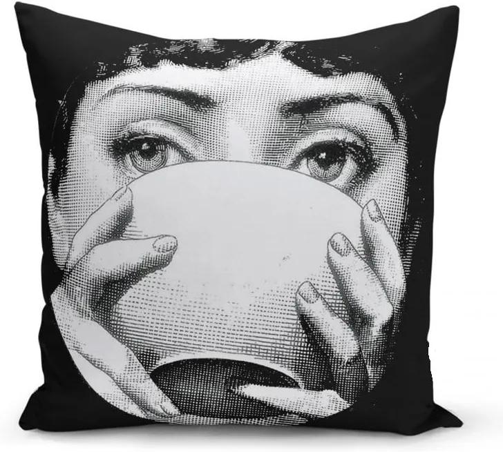 Față de pernă Minimalist Cushion Covers BW Kante, 45 x 45 cm