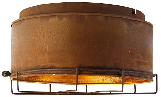 Plafoniera industrială maro ruginiu 35 cm - Barril